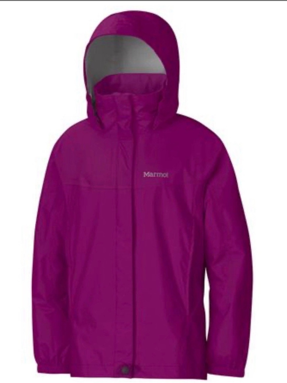 Marmot Kids Waterproof Hooded Rain Jacket - Magenta